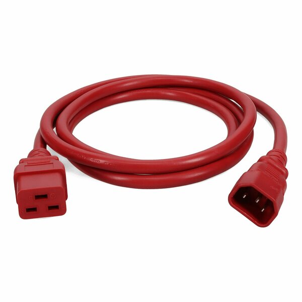 Add-On Addon 5Ft C14 To C19 14Awg 100-250V Red Power Extension Cable ADD-C142C1914AWG5FTRD